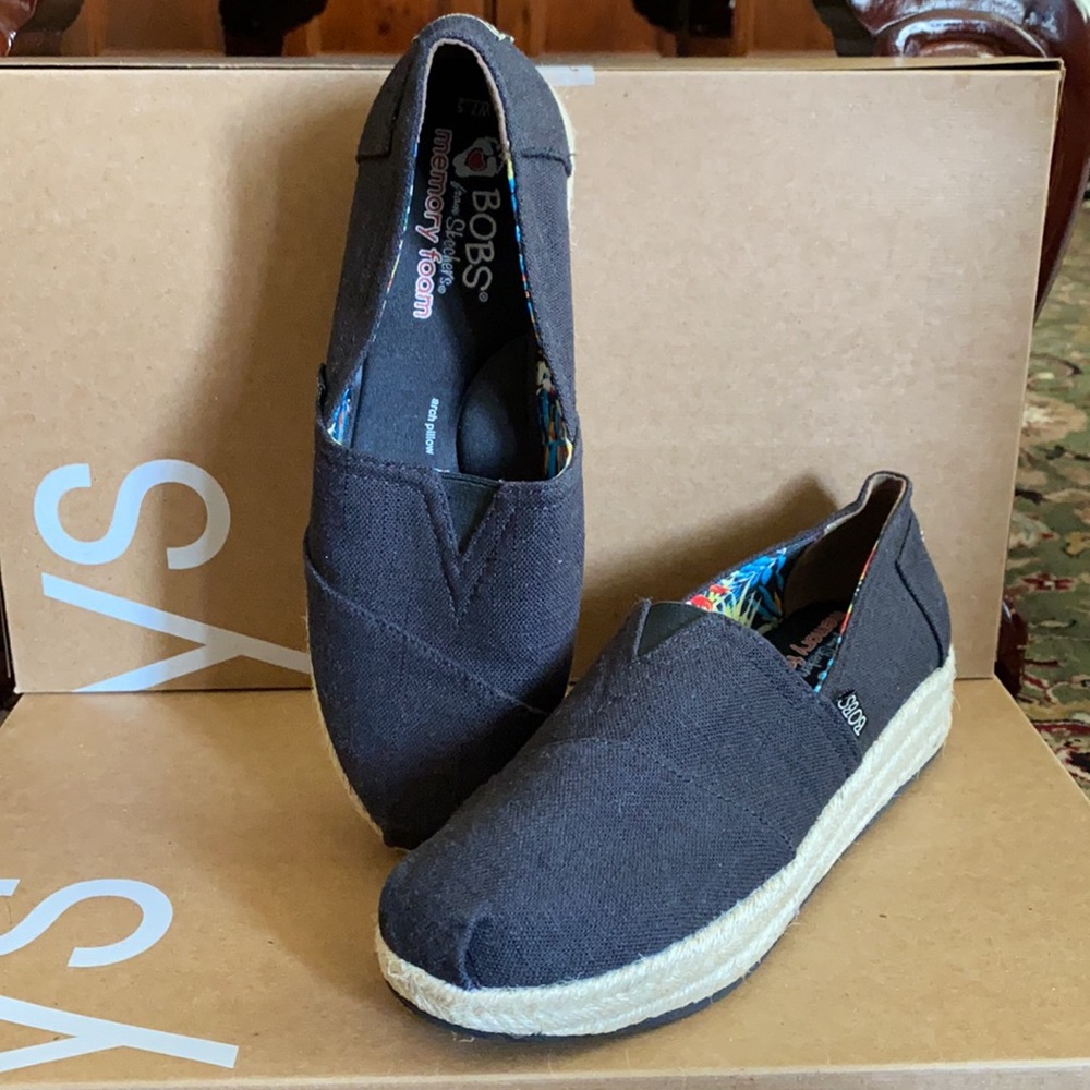 Bobs from Skechers Memory Foam platform shoes